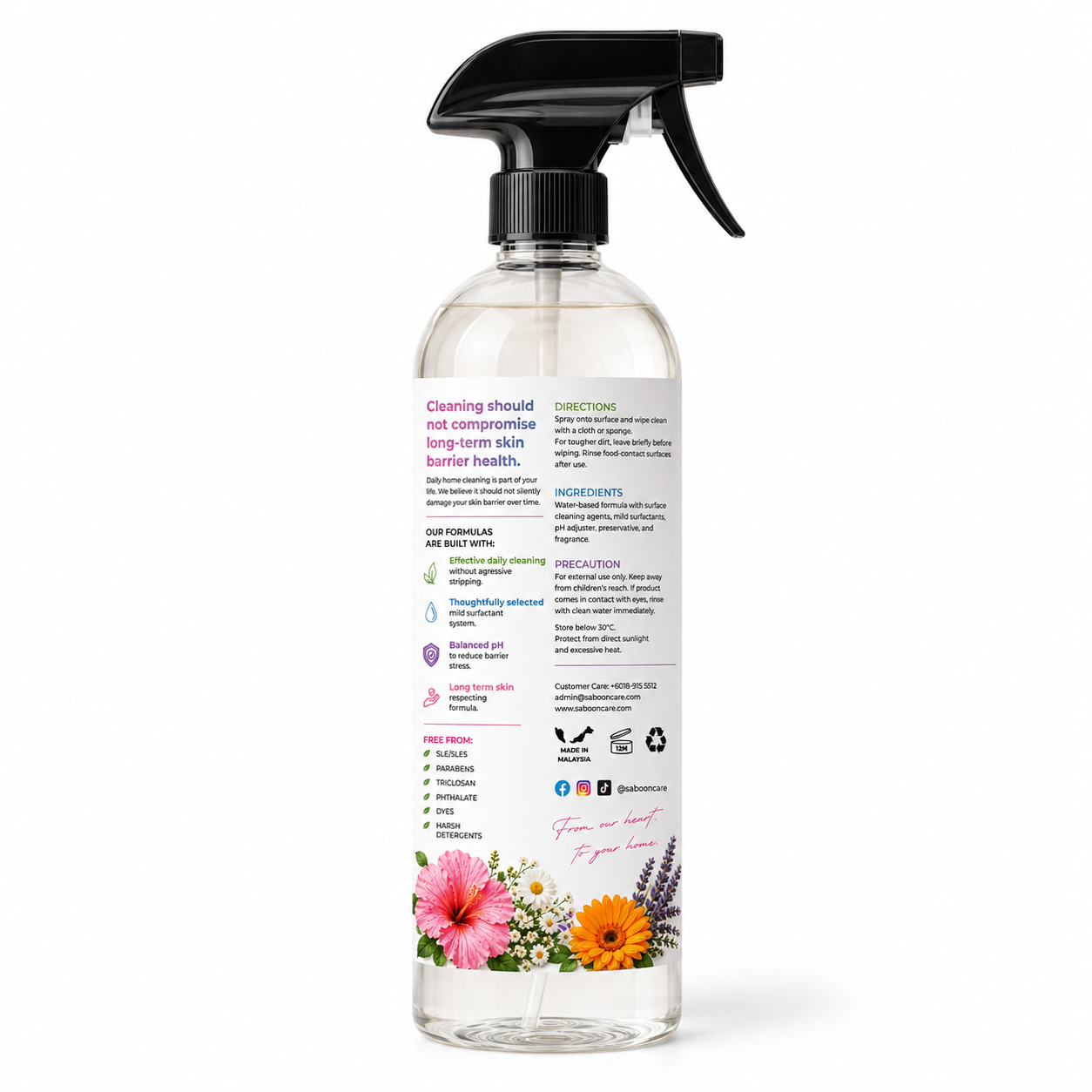 Saboon Care Kithen Cleaner Back